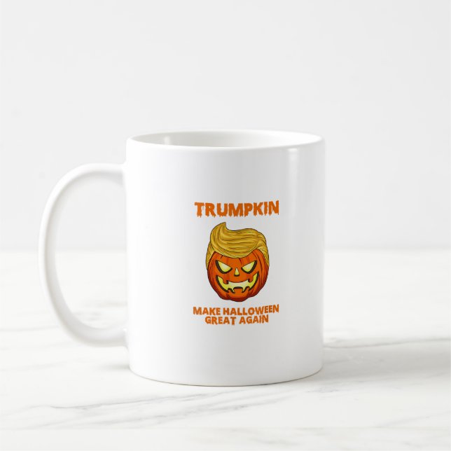 Trumpkin Usa Make Halloween Great Again Funny Coffee Mug (Left)