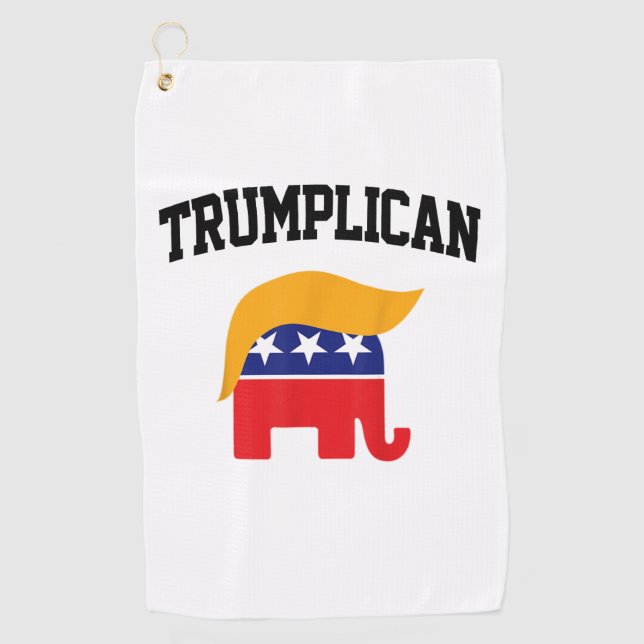 Trumplican Trump Supporters Golf Towel (Front)