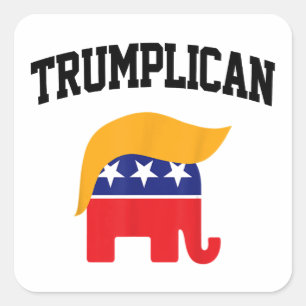 Trumplican Trump Supporters Square Sticker