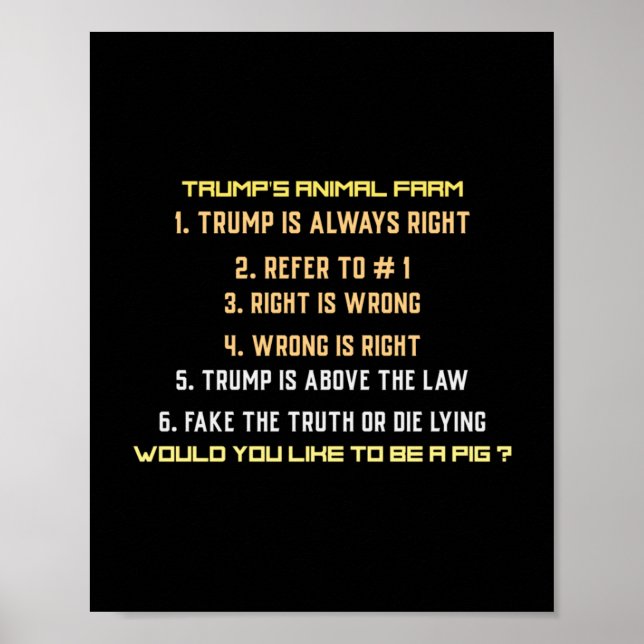 Trump's Animal Farm  Poster (Front)