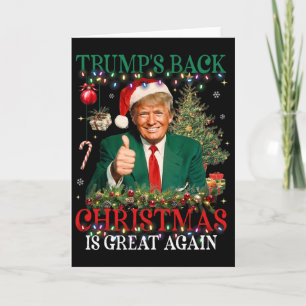 Trump's Ck Christmas Is Great Again Funny Trump Ch Card