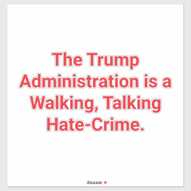 TRUMP'S HATE-CRIMES Hankamer Artjunkhaus SAVE U.S. (Sheet)