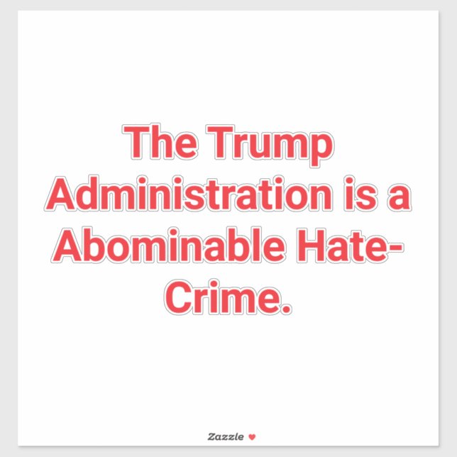TRUMP'S HATE-CRIMES Hankamer Artjunkhaus SAVE U.S. (Sheet)