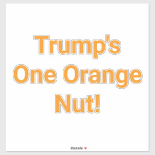Trump's One Orange Nut! Hankamer Artjunkhaus Funny