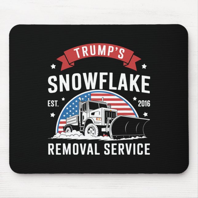 Trump's Snowflake Removal Service Christmas Versio Mouse Pad (Front)
