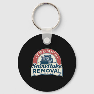 Trump's Snowflake Removal Service Funny Trump 2024 Key Ring