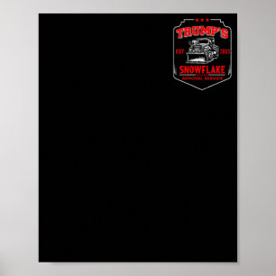 Trump's Snowflake Removal Service Funny Trump 2025 Poster