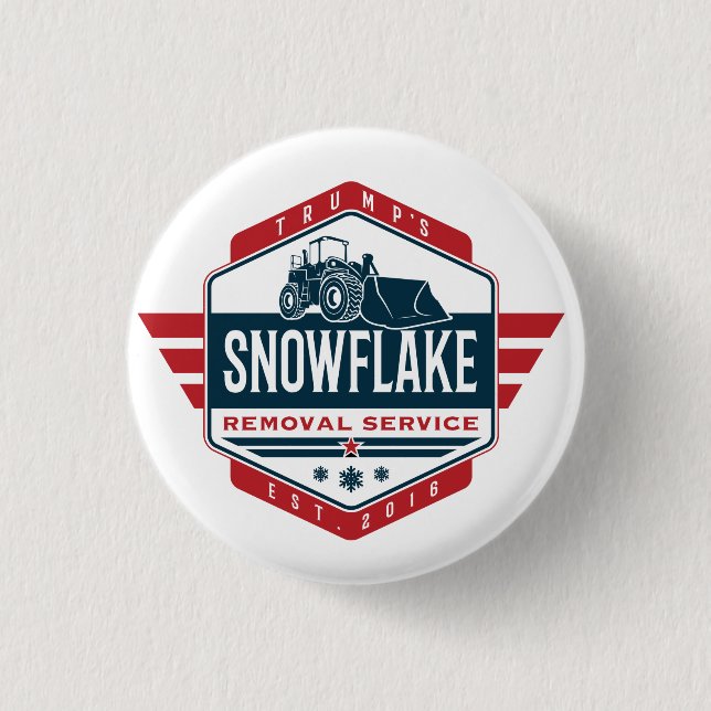 Trump's Snowflake Removal Service Novelty 3 Cm Round Badge (Front)
