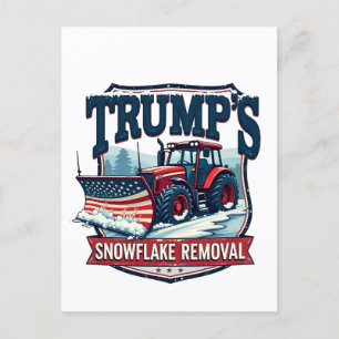 Trump's Snowflake Rmoval Service Inauguration Day  Postcard