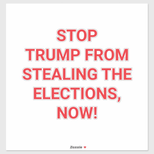 TRUMP'S STEALING ELECTIONS Hankamer Artjunkhaus (Sheet)