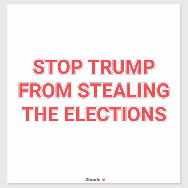 TRUMP'S STEALING ELECTIONS Hankamer Artjunkhaus (Sheet)