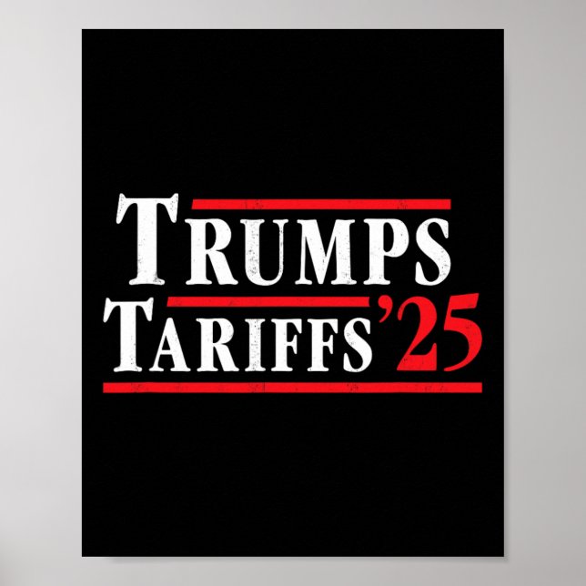 Trumps Tariff's - Trump Trade War  Poster (Front)