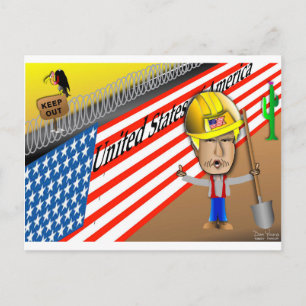Trump's Wall Postcard
