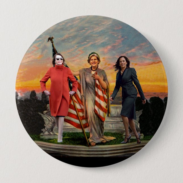 TRUMP'S Worst Nightmare 10 Cm Round Badge (Front)