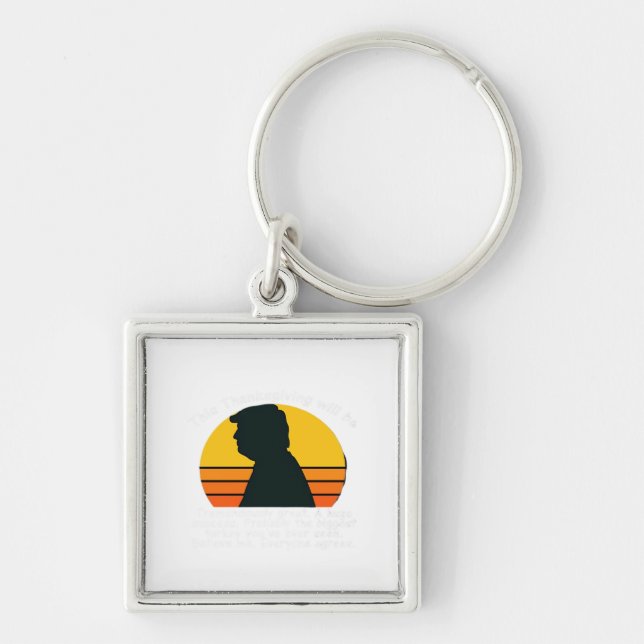 Trumpsgiving Design Key Ring (Front)