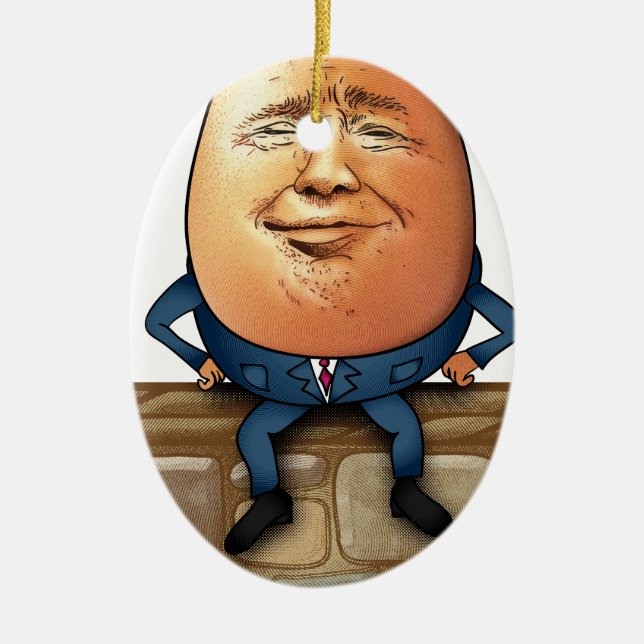 Trumpty Dumpty Ceramic Tree Decoration (Front)