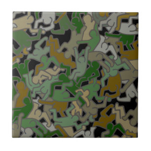 Trumpublicans Chaos Destroy Democracy Ceramic Tile