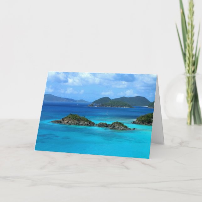 Trunk Bay Greeting Card (Front)