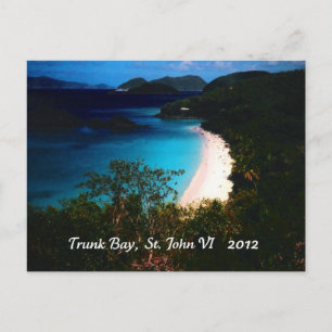 Trunk Bay, St. John 2012 Postcard