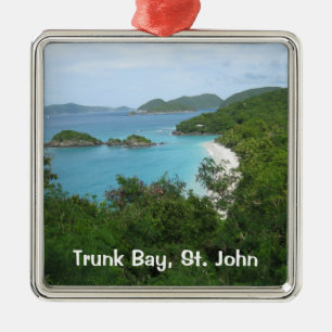 Trunk Bay, St. John Metal Ornament