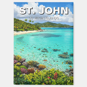 Trunk Bay St. John US Virgin Islands Magnet