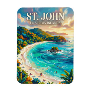 Trunk Bay US Virgin Islands Magnet