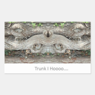 Trunk I Hoooo... Rectangular Sticker