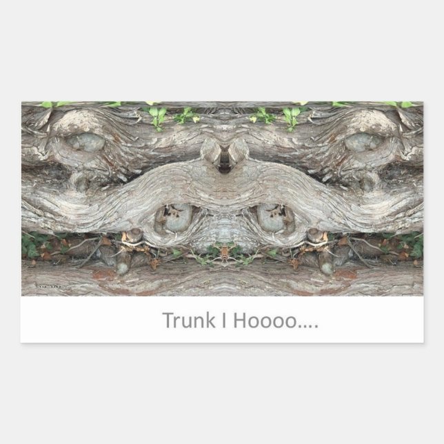 Trunk I Hoooo... Rectangular Sticker (Front)