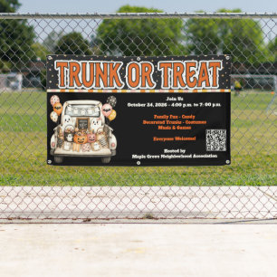 Trunk or Treat Halloween Banner
