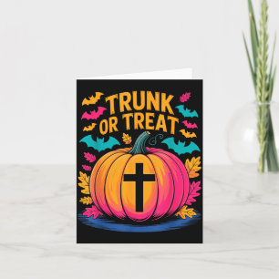 Trunk Or Treat Halloween Costume Christian Pumpkin Card