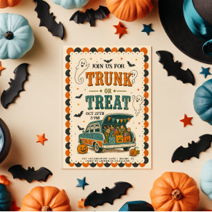 Trunk Or Treat Halloween Invitation
