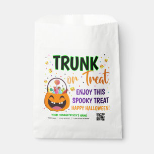Trunk or Treat Halloween QR Code Treat Favour Bag