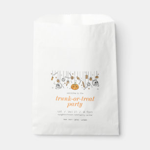 Trunk or Treat Modern Chic Halloween Party Favour Bag