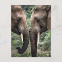"Trunk to Trunk: A Gentle Elephant Embrace"
