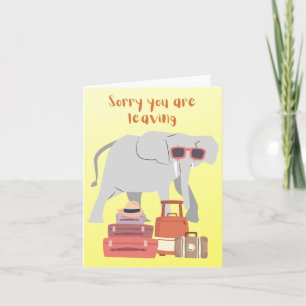 Trunks packed and ready to go! card