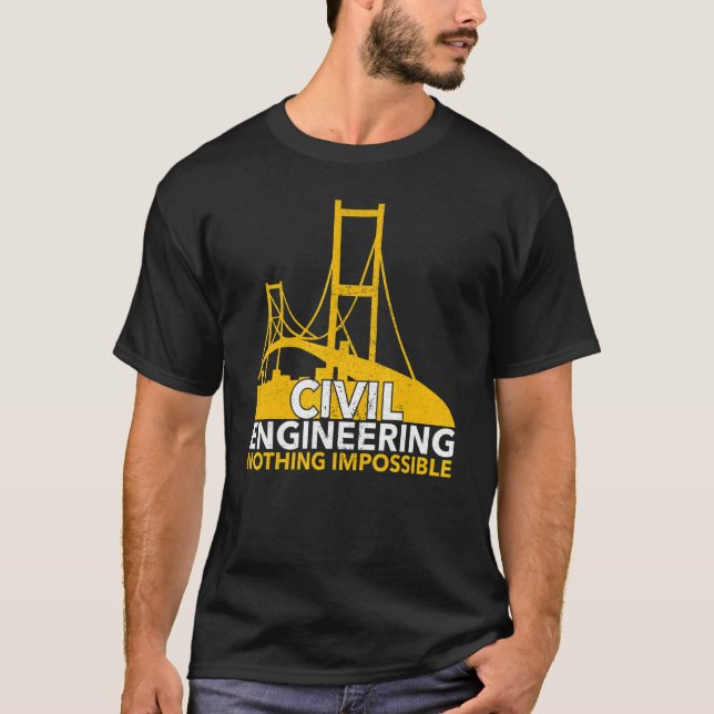 Truss Structural Civil Engineer  Engineering Stude T-Shirt (Front)
