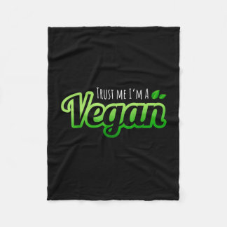 Trust a vegan plant based clean eating go veganism fleece blanket