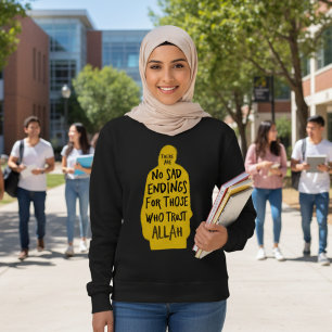 Trust Allah black Sweatshirt