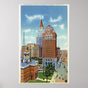 Trust Bldg and Travelers Tower View Poster