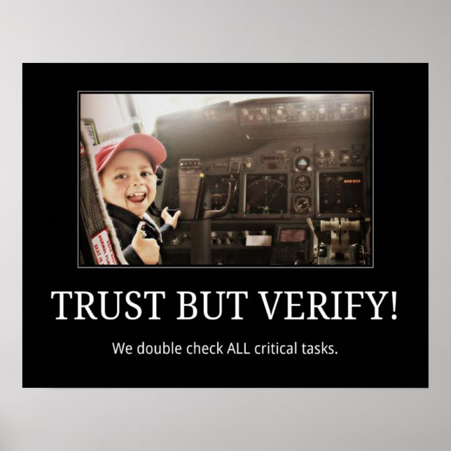TRUST BUT VERIFY! Poster (Front)