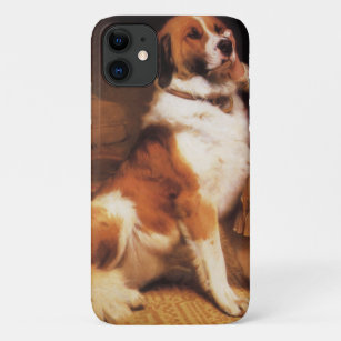 Trust by Charles Burton Barber, Saint Bernard Dog iPhone 11 Case