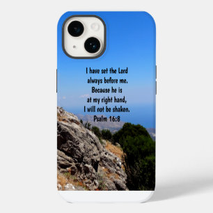 Trust God At My Right Hand Psalm 16:8 Bible Verse iPhone 14 Case