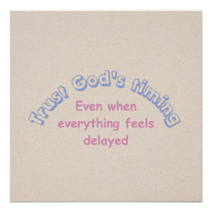 Trust God ..... Christian typography Poster
