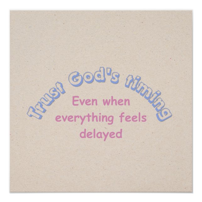 Trust God ..... Christian typography  Poster (Front)
