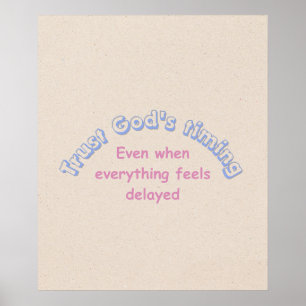 Trust God ..... Christian typography  Poster