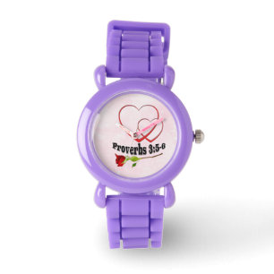 Trust God glitter strap watch