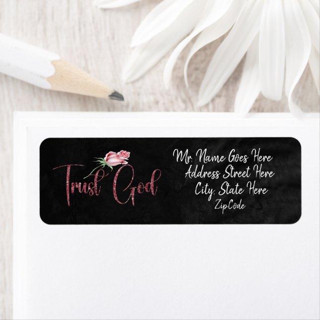 Trust God  Return Address Label (Insitu)