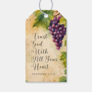 Trust God With All Your Heart Proverbs 3:5-6 Gift Tags