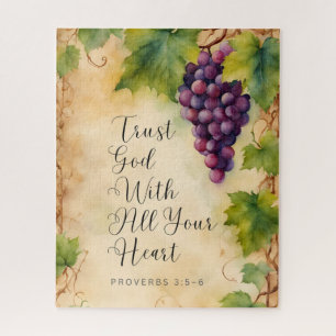 Trust God With All Your Heart Proverbs 3:5-6 Jigsaw Puzzle