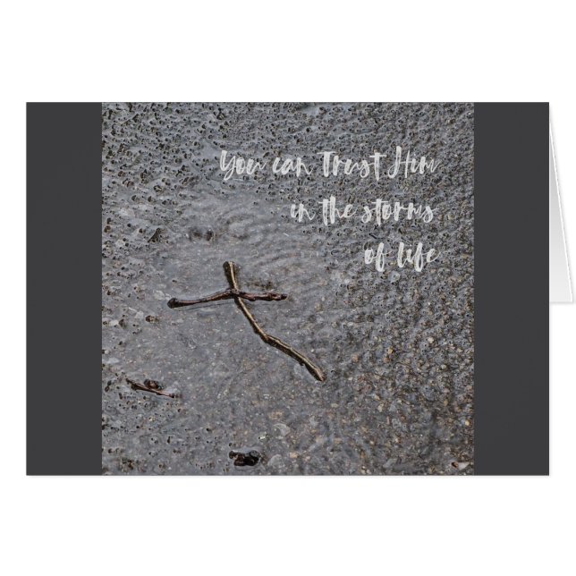 Trust Him in the storms Parakaleo note card (Front Horizontal)